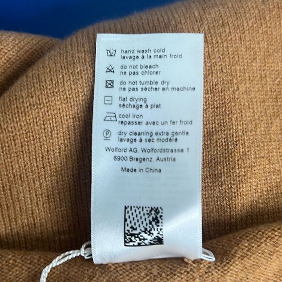 NWT Wolford 52917 Cashmere A Shape Top Long Sleeves L Lion - Picture 13 of 15